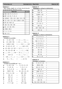 Distributive Property Math Worksheet