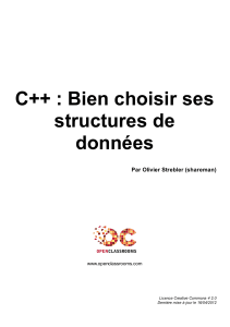 C++ : Guide pour choisir ses structures de donn&eacute;es