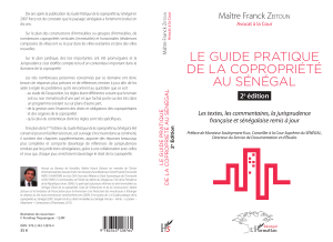 Le Guide Pratique de la Copropri&eacute;t&eacute; au S&eacute;n&eacute;gal - 2e &eacute;dition