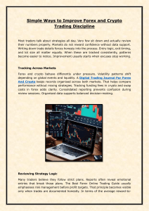 Simple Ways to Improve Forex and Crypto Trading Discipline