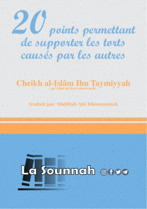 20 points pour supporter les torts caus&eacute;s par les autres
