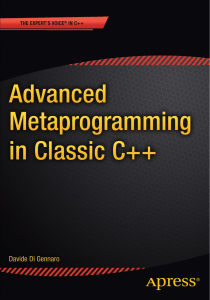 Advanced Metaprogramming in Classic C++