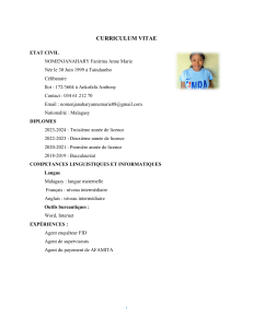 &Eacute;tude g&eacute;ographique de la d&eacute;forestation &agrave; Maromby, Fianarantsoa