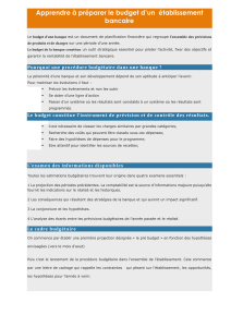 Pr&eacute;parer le budget d'une banque: guide complet