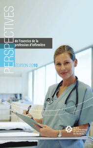 Perspectives de l'exercice infirmier 2010