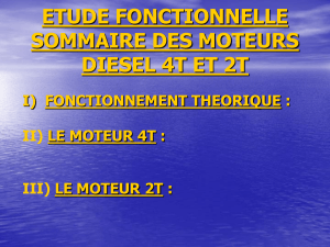 Etude Fonctionnelle des Moteurs Diesel 4T et 2T