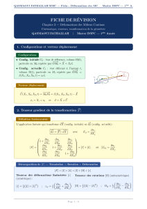 Fiche de r&eacute;vision : D&eacute;formations des milieux continus (Master DSPC)