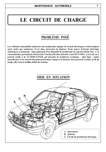 Le Circuit de Charge Automobile - Maintenance