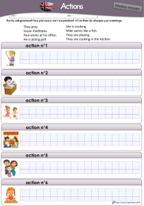 English Verbs Actions Worksheet Intermediate Level