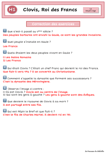 Clovis, Roi des Francs - Le Moyen-Age