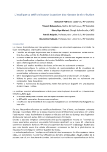 Intelligence artificielle pour la gestion des r&eacute;seaux de distribution