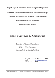 Sensors & Actuators Course Notes - Electrical Engineering