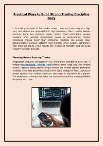 Practical Ways to Build Trading Discipline Daily