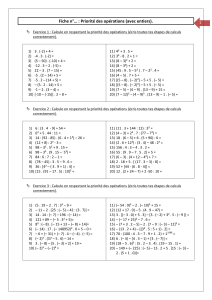 Order of Operations Worksheet (Integers)