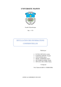 Divulgation des informations confidentielles : &Eacute;thique et d&eacute;ontologie