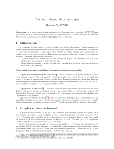 Plus court chemin dans un graphe : Algorithmes et Analyse