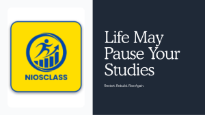 Overcoming Educational Pauses: Restart, Rebuild, Rise Again