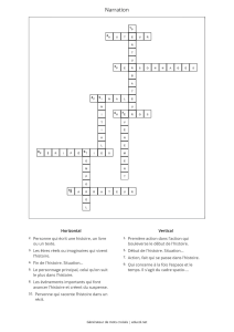 French Narration Crossword Puzzle
