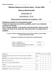 Brevet Blanc Math&eacute;matiques F&eacute;vrier 2026