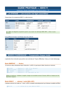 Guide Pratique 68HC11 Assembleur