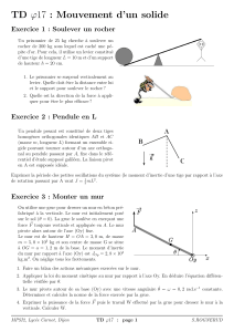 TD &phi;17 : Mouvement d&rsquo;un solide