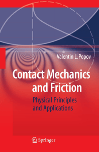 Contact Mechanics and Friction: Physical Principles and Applications