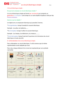 Circuit &eacute;lectrique simple : guide de physique pour la 7&egrave;me ann&eacute;e