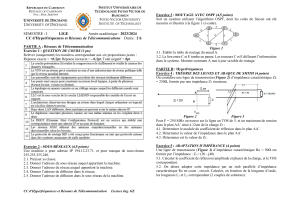 Examen T&eacute;l&eacute;communications Universit&eacute; Dschang : OSPF, Sous-r&eacute;seaux, Diagramme Smith