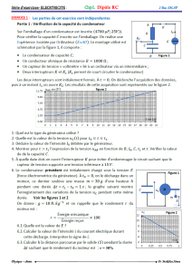 Exerc&iacute;cios de Eletricidade: Dipolo RC para o 2&ordm; Ano do Bacalaur&eacute;ato SM.SP