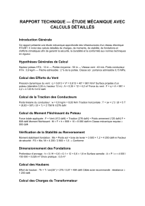 Rapport Technique : &Eacute;tude M&eacute;canique des R&eacute;seaux &Eacute;lectriques HTA/BT