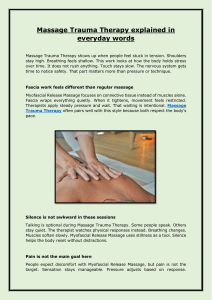 Massage Trauma Therapy Explained