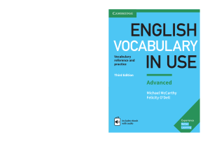 English Vocabulary in Use Advanced Third Edition Textbook