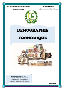 D&eacute;mographie &Eacute;conomique - Cours Universitaire 2025-2026