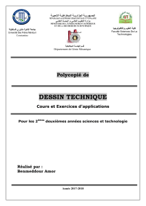DESSIN TECHNIQUE: Cours de dessin technique pour &eacute;tudiants universitaires