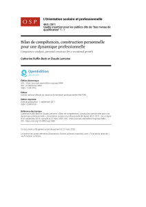 Analyse des comp&eacute;tences pour la croissance professionnelle : &eacute;tude sur les publics peu qualifi&eacute;s