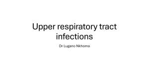 Upper Respiratory Tract Infections
