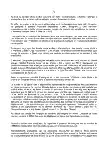 Strat&eacute;gie de diversification Taittinger : Cas Envergure