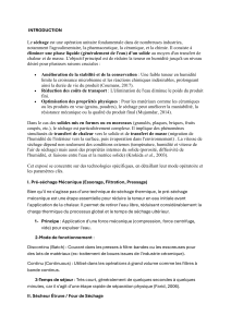 Technologies de s&eacute;chage pour solides mis en forme