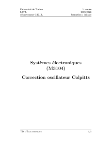 Correcci&oacute;n del oscilador Colpitts - Sistemas Electr&oacute;nicos M3104