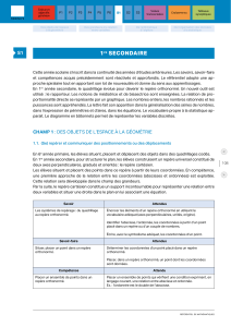 R&eacute;f&eacute;rentiel de Math&eacute;matiques 1re Secondaire