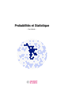 Probabilit&eacute;s et Statistique - Yvan Velenik