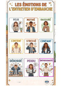 Job Interview Emotions Infographic