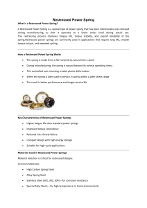 Restressed Power Spring: Definition, Benefits, and Applications