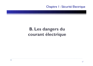 S&eacute;curit&eacute; &eacute;lectrique : dangers et protections