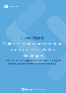 Livre blanc : Calcul et dimensionnement r&eacute;seaux &eacute;lectriques