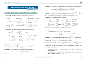 Discrete Summation Methods: Math Exercises on Series Convergence