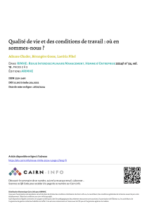 Qualit&eacute; de vie et conditions de travail : &eacute;tat des lieux 2024