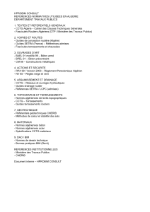 R&eacute;f&eacute;rences normatives Alg&eacute;rie Travaux Publics