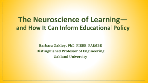 Neuroscience of Learning & Educational Policy