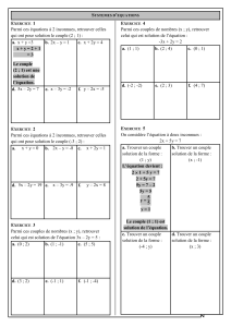 Exercices sur les syst&egrave;mes d'&eacute;quations - Coll&egrave;ge